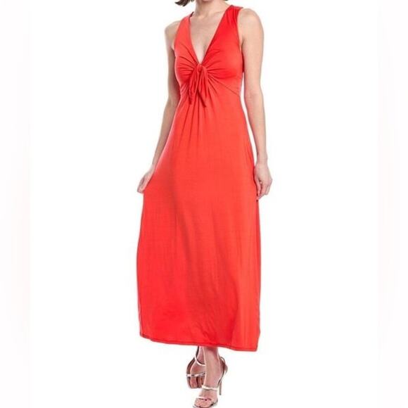 RACHEL Rachel Roy Women's Rio Red Wilonna Tie-Front A-Line Dress Sz M NWT - Picture 1 of 7